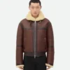Blouson aviateur en peau de mouton Blouson aviateur en peau de mouton