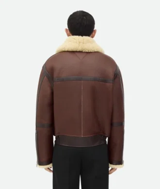 Blouson aviateur en peau de mouton