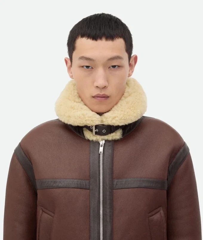 Blouson aviateur en peau de mouton Blouson aviateur en peau de mouton