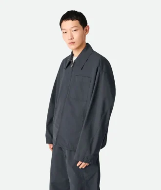 Blouson en coton résiné