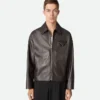 Blouson en cuir brillant Blouson en cuir brillant