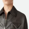 Blouson en cuir brillant Blouson en cuir brillant