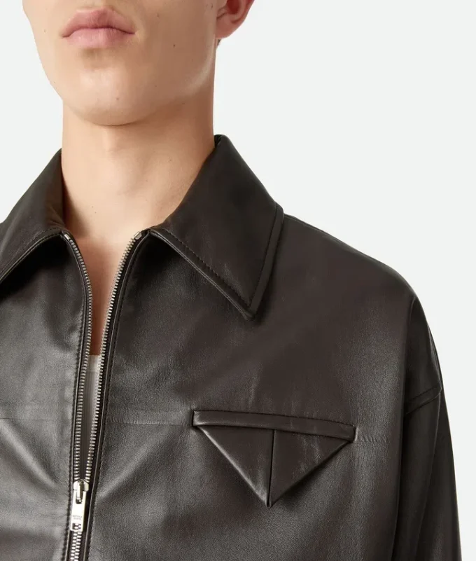 Blouson en cuir brillant Blouson en cuir brillant