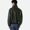 Blouson en cuir Intrecciato