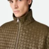 Blouson en cuir Intrecciato Blouson en cuir Intrecciato