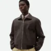 Blouson en cuir Intrecciato Blouson en cuir Intrecciato