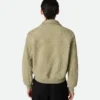 Blouson en cuir suédé Intrecciato