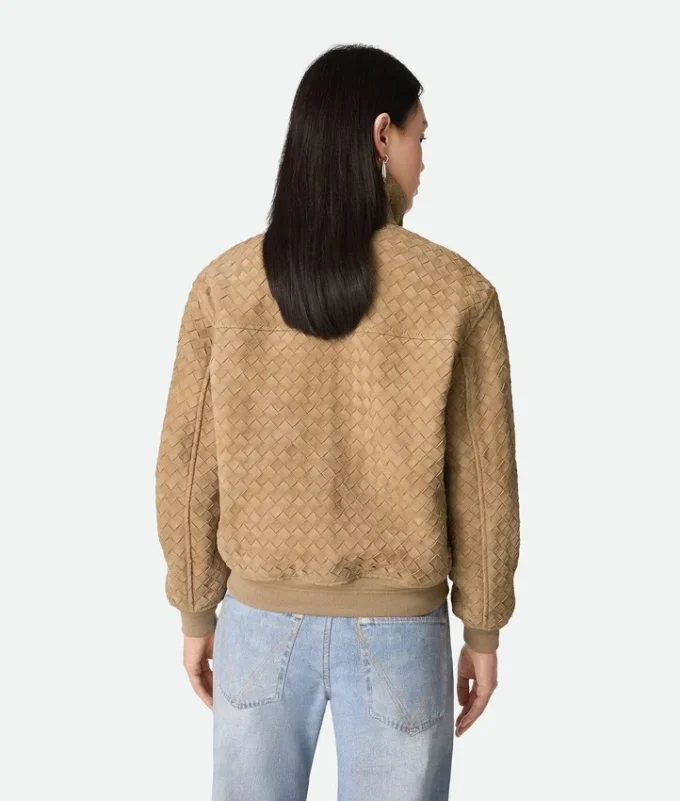 Blouson en daim Intrecciato Blouson en daim Intrecciato