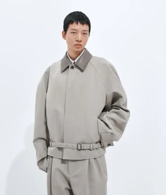 Blouson en laine mélangée