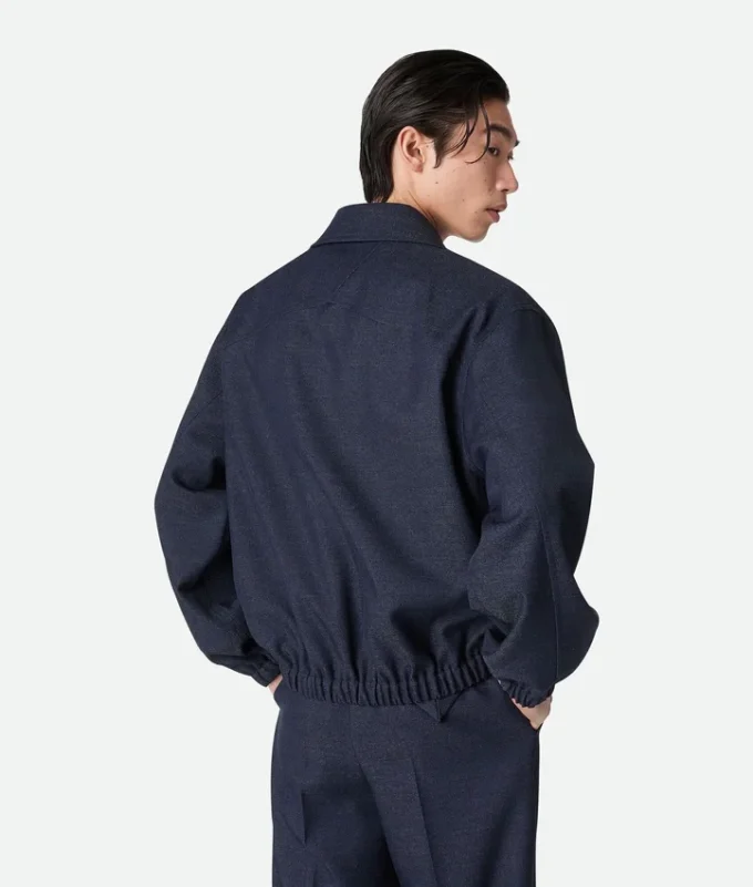 Blouson en laine mélangée