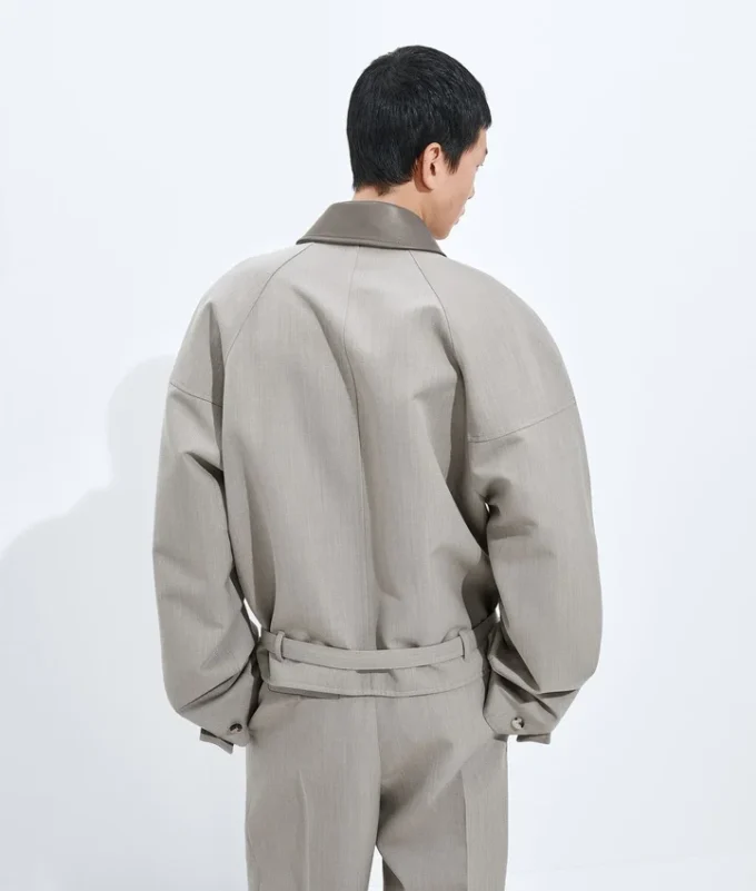 Blouson en laine mélangée Blouson en laine mélangée