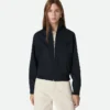 Blouson en laine technique contrecollée