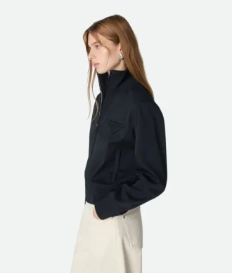Blouson en laine technique contrecollée
