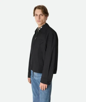 Blouson kimono en laine fine