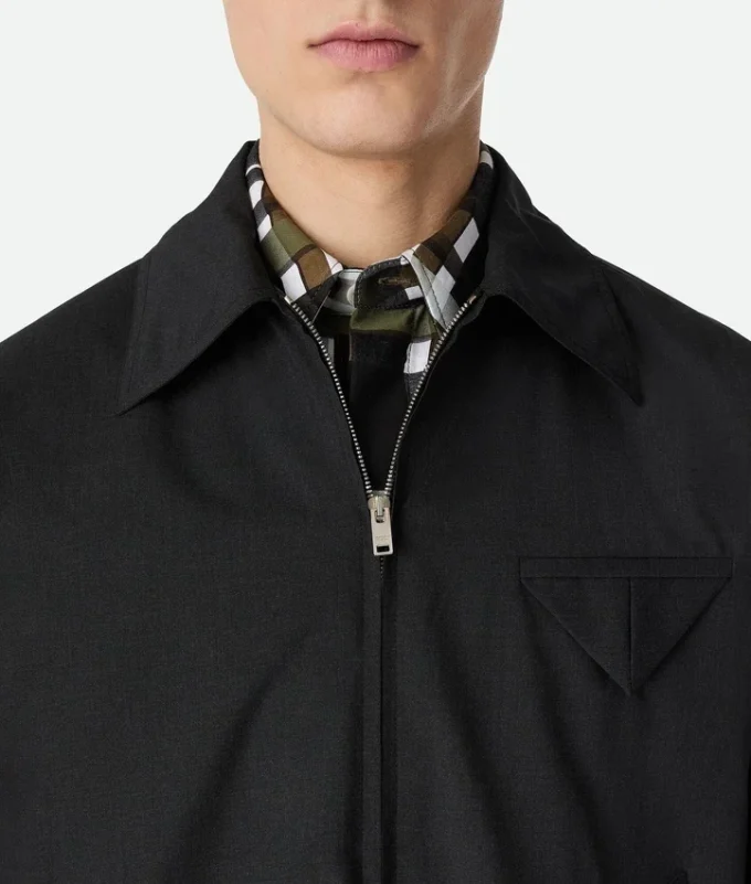 Blouson kimono en laine fine Blouson kimono en laine fine