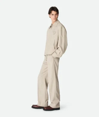 Blouson kimono en viscose et soie