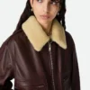 Blouson matelassé en cuir Blouson matelassé en cuir