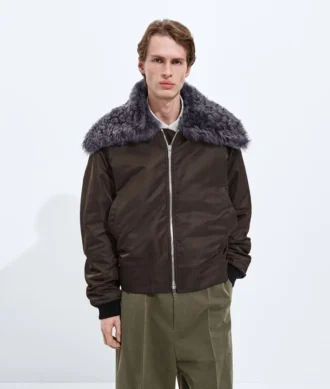 Bomber rembourré en nylon