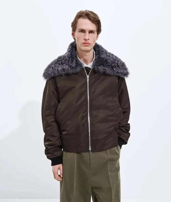 Bomber rembourré en nylon