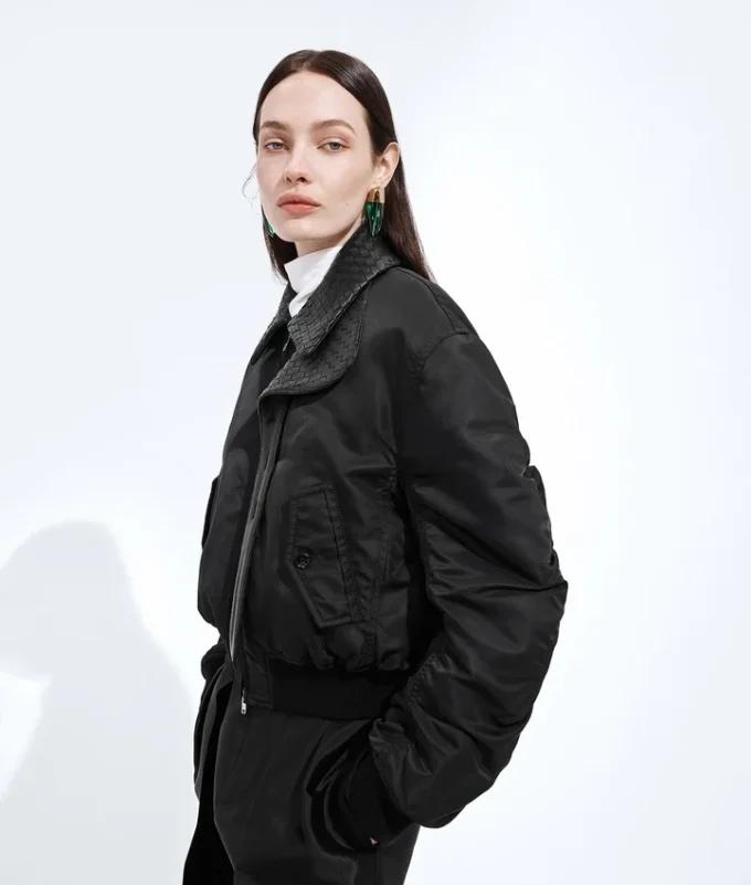 Bomber rembourré en nylon