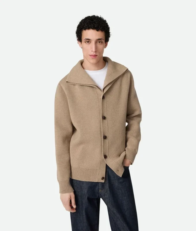 Cardigan compact en laine