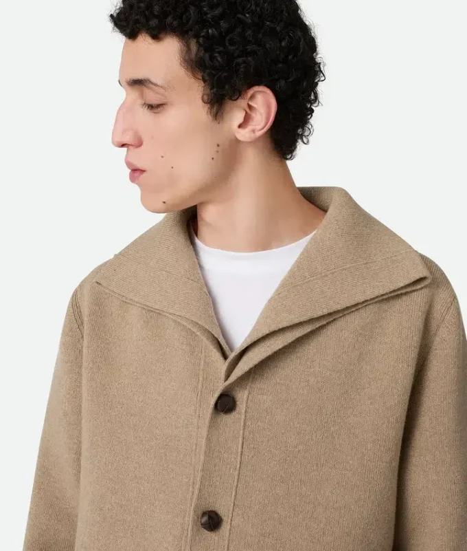 Cardigan compact en laine