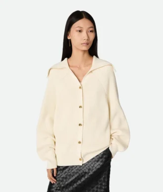 Cardigan en coton côtelé