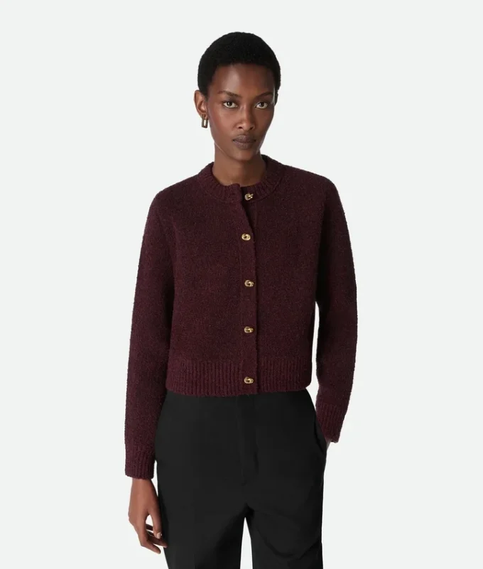 Cardigan en laine bouclée Cardigan en laine bouclée