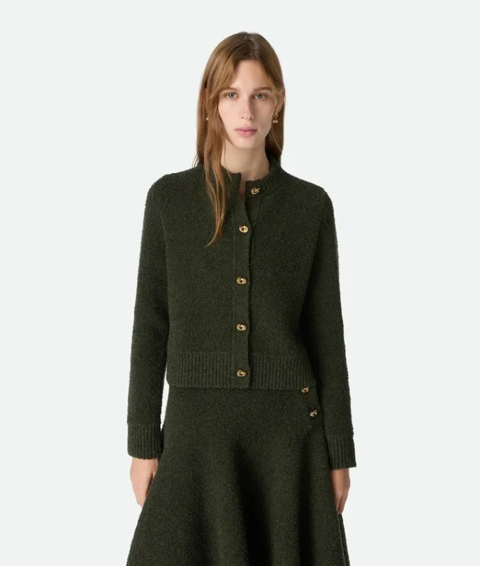 Cardigan en laine bouclée Cardigan en laine bouclée