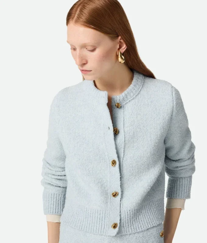 Cardigan en laine bouclée Cardigan en laine bouclée
