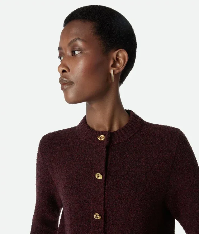 Cardigan en laine bouclée Cardigan en laine bouclée
