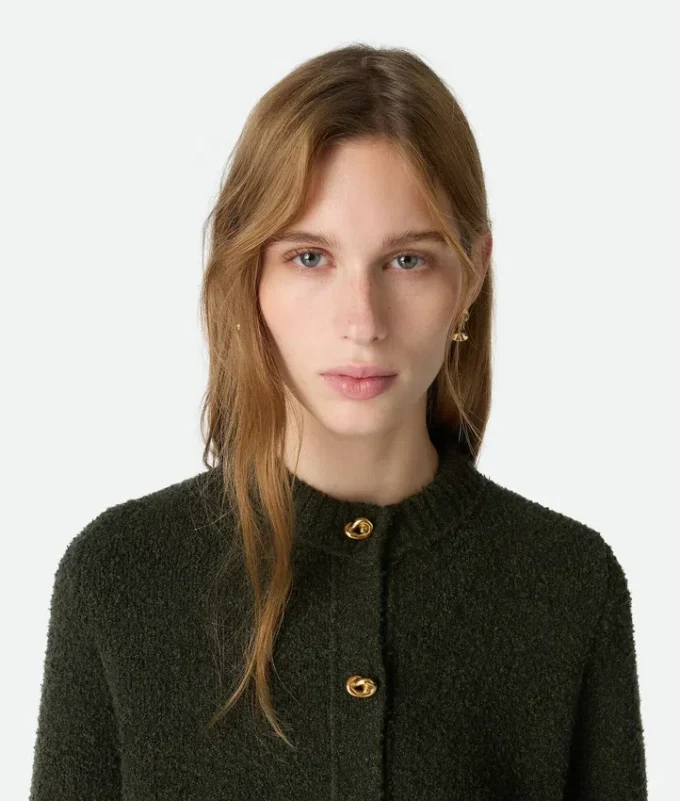 Cardigan en laine bouclée Cardigan en laine bouclée