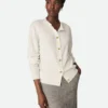 Cardigan en laine à côtes