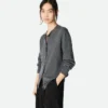 Cardigan en laine à côtes