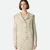 Cardigan en laine à côtes anglaises