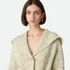 Cardigan en laine à côtes anglaises
