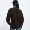 Cardigan en laine et coton