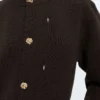 Cardigan en laine et coton