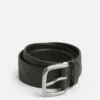Ceinture en cuir de veau Intrecciato