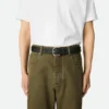 Ceinture en cuir de veau Intrecciato