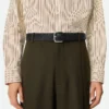 Ceinture en cuir de veau Intrecciato