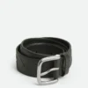Ceinture en cuir de veau Intrecciato