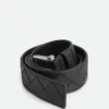 Ceinture en cuir de veau Intrecciato