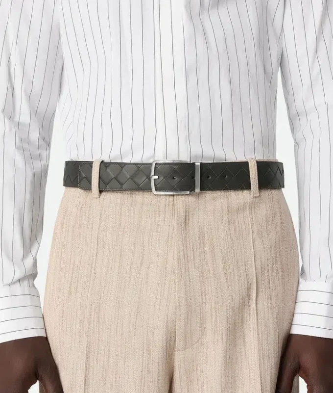 Ceinture réversible Intrecciato