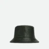 Chapeau bob en cuir Intrecciato