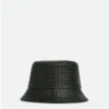 Chapeau bob en cuir Intrecciato
