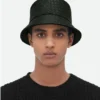 Chapeau bob en cuir Intrecciato