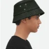Chapeau bob en cuir Intrecciato