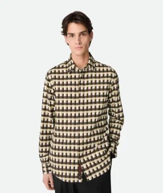 Chemise à carreaux en coton