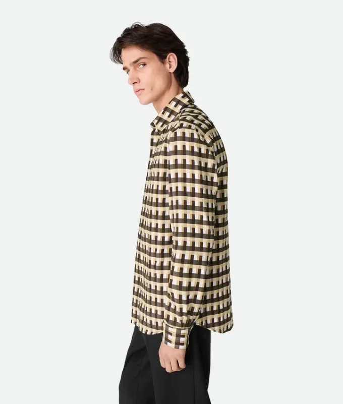 Chemise à carreaux en coton
